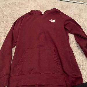 Maroon North face Hoodie